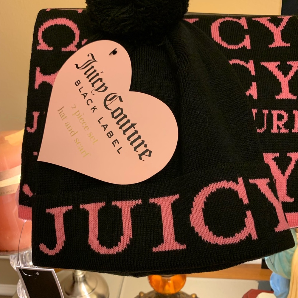 Juicy Couture Hat & Scarf Set.